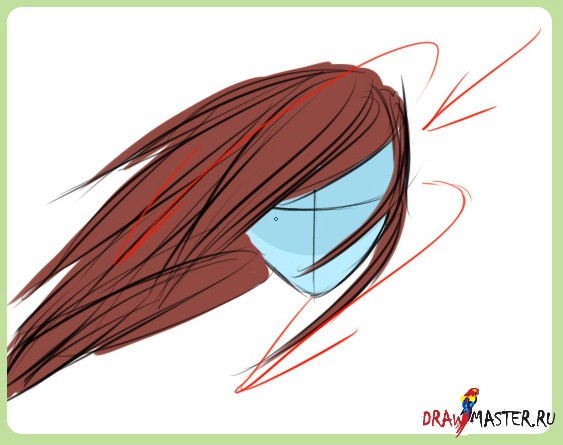 Как нарисовать волосы карандашом поэтапно — 2 рисунка для начинающих